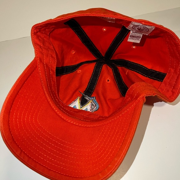 Miami Marlins 47 Brand XL Fitted Cap Hat Dad Men MLB Baseball Orange - Picture 9 of 9